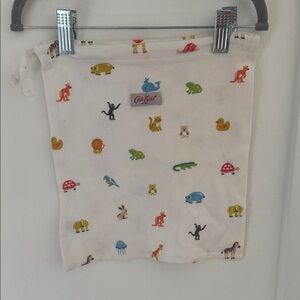 Cath Kidston Cream Pouch with Colorful Animal Motifs